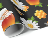 Honigbienen! Schleifpapier Geschenkpapier (Rolleneckpunkt)