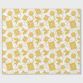 Honigbienen! Schleifpapier Geschenkpapier (Flach)