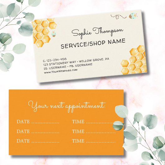 Honigbienen Terminkarte