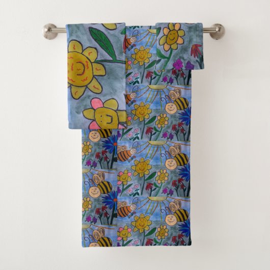 Honigbienen und Blume Handtuch Set (Insitu)