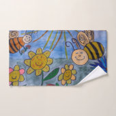 Honigbienen und Blume Handtuch Set (Handtuch)