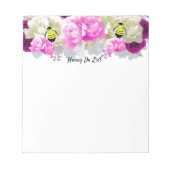 Honigbienen und Blume Honey Do List Notepad Notizblock (Vorderseite)