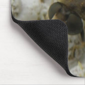 Honigbienen und Blume Mousepad (Ecke)