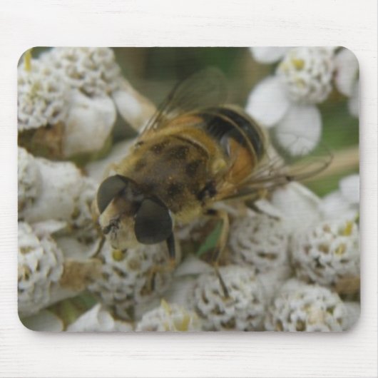 Honigbienen und Blume Mousepad (Vorne)