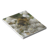 Honigbienen und Blume Notepad Notizblock (angewinkelt)