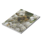 Honigbienen und Blume Notepad Notizblock (Rotiert)