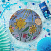 Honigbienen und Blume Pappteller (Party)