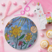 Honigbienen und Blume Pappteller (Party)