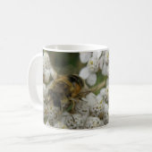 Honigbienen und Blume Tasse (Vorderseite Links)
