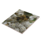Honigbienen und Blume Tile Fliese (Seite)