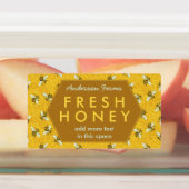 Honigbienen und Honeycomb Apiary Farm Business Jar Etiketten (Befestigt)