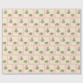 Honigbienen und Honeycomb Babydusche oder Geburtst Geschenkpapier (Flach)