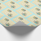 Honigbienen und Honeycomb Babydusche oder Geburtst Geschenkpapier (Ecke)