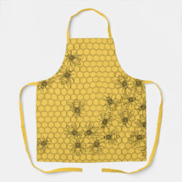 Honigbienen und Honigwaben Schürze