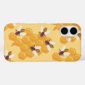 Honigbienen und Honigwabendesign Case-Mate iPhone Hülle (Rückseite (Horizontal))