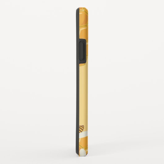 Honigbienen und Honigwabendesign Case-Mate iPhone Hülle (Hinten/Rechts)