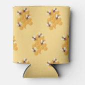 Honigbienen und Honigwabendesign Dosenkühler (Vorderseite)