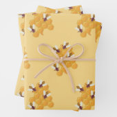 Honigbienen und Honigwabendesign Geschenkpapier Set (Beispiel)