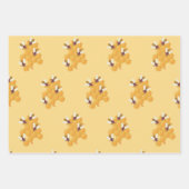 Honigbienen und Honigwabendesign Geschenkpapier Set (Vorderseite)