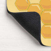Honigbienen und Honigwabendesign Mousepad (Ecke)