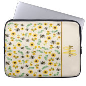 Honigbienen und Sonnenblumen Laptopschutzhülle (Vorderseite)