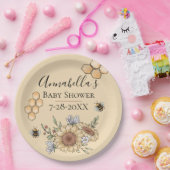 Honigbienen und Sonnenblumen Pappteller (Party)