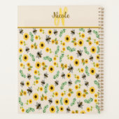 Honigbienen und Sonnenblumen Planer (Rückseite)