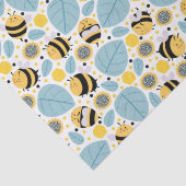 Honigbienen und Sonnenblumen Seidenpapier (Detail)