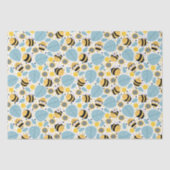 Honigbienen und Sonnenblumen Seidenpapier (Vorderseite)