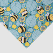 Honigbienen und Sonnenblumen Seidenpapier (Detail)