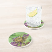 Honigbienen und violette Blumen Untersetzer (Seite)