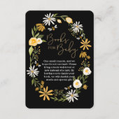 Honigbienen und Wildblumen für Baby Begleitkarte (Vorderseite)