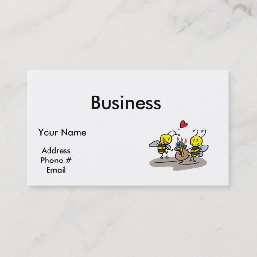 Honigbienen Visitenkarte (Vorderseite)