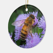 Honigbienen-Weihnachtsverzierung Keramik Ornament (Links)