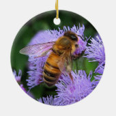 Honigbienen-Weihnachtsverzierung Keramik Ornament (Hinten)