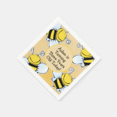 Honigbienen zum Geburtstag lächeln Serviette (Ecke)