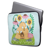 Honigbienenfamilie Laptopschutzhülle (Vorderseite Links)