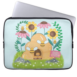 Honigbienenfamilie Laptopschutzhülle