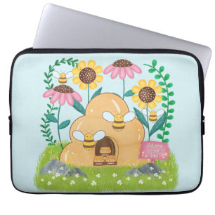 Honigbienenfamilie Laptopschutzhülle