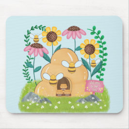 Honigbienenfamilie Mousepad