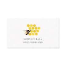 Honigbienenfarm-Logo Visitenkarte