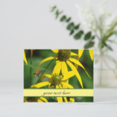 Honigbienenflug Postkarte (Stehend Vorderseite)