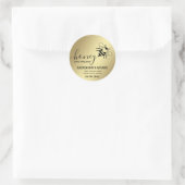 Honigbienenjar Runder Aufkleber (Tasche)