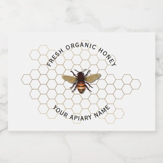 Honigbienennahrung Lebensmitteletikett (Einzelnes Label)