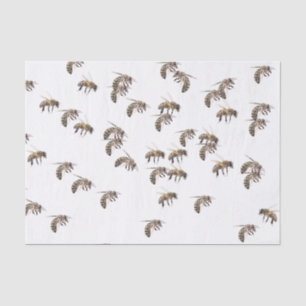Honigbienenschwarm Seidenpapier