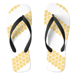 Honigbienenstockstreifen Badesandalen