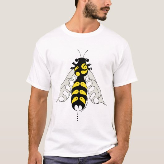Honigbienentee im Tribal-Stil T-Shirt (Vorderseite)