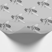 Honigbienenwaschpapier Niedliches Bienenwaschpapie Geschenkpapier (Ecke)