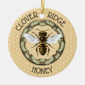 Honigbienenzucht Keramik Ornament (Vorne)