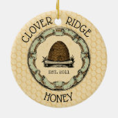 Honigbienenzucht Keramik Ornament (Hinten)